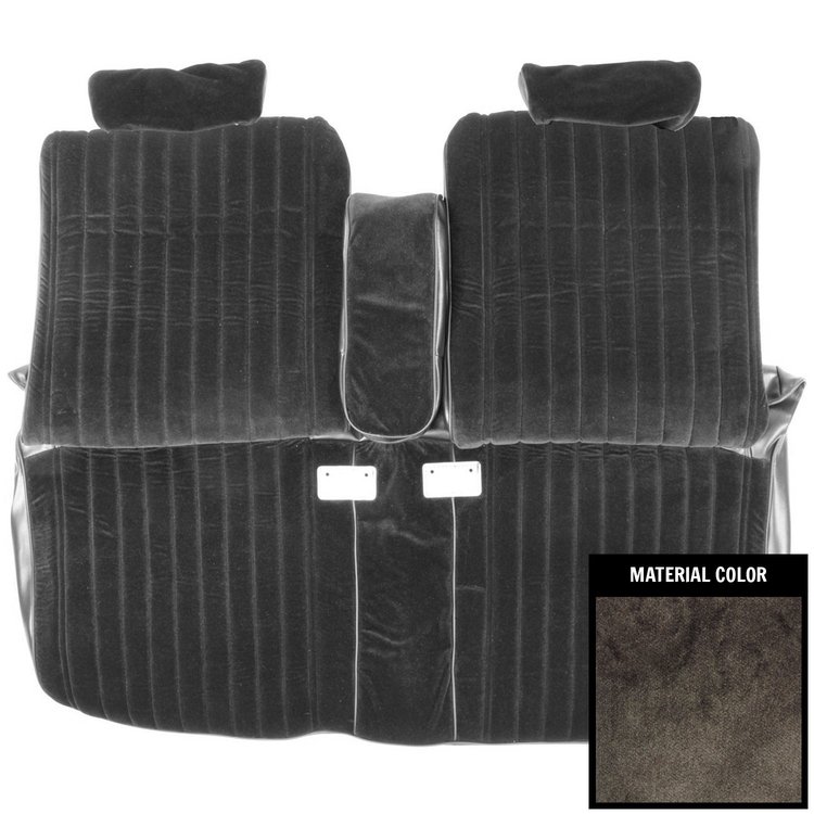 86MSC02B-1 Front Bench Seat Cover W/Arm Rest for 1986-1988 Chevrolet Monte Carlo Gray