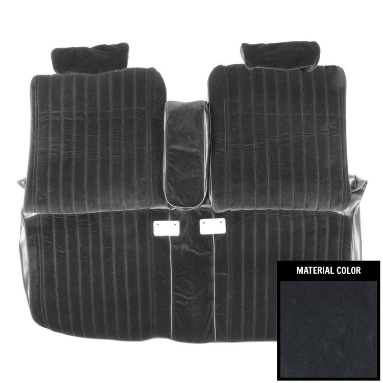 86MSC03B-1 Front Bench Seat Cover W/Arm Rest for 1986-1988 Chevrolet Monte Carlo Blue