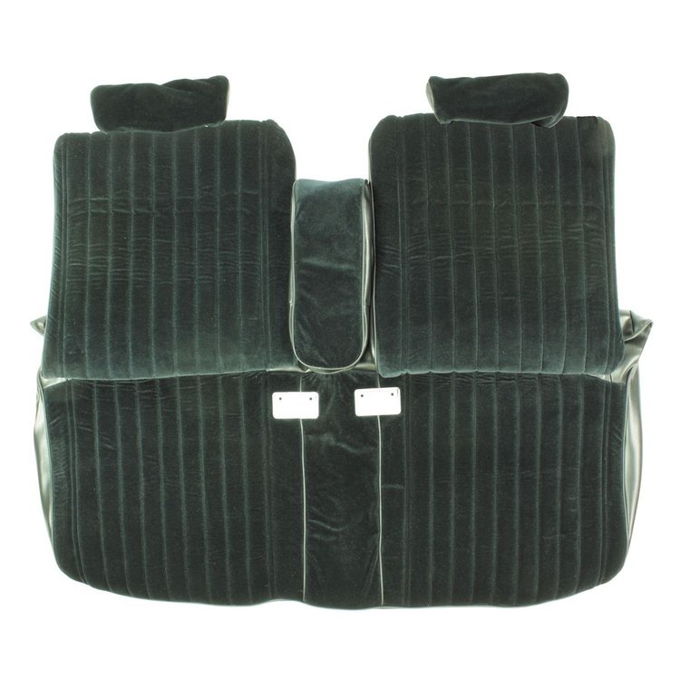 86MSC05B-1 Cloth Front Bench Seat Cover W/Arm Rest for 1986-1988 Chevrolet Monte Carlo Black