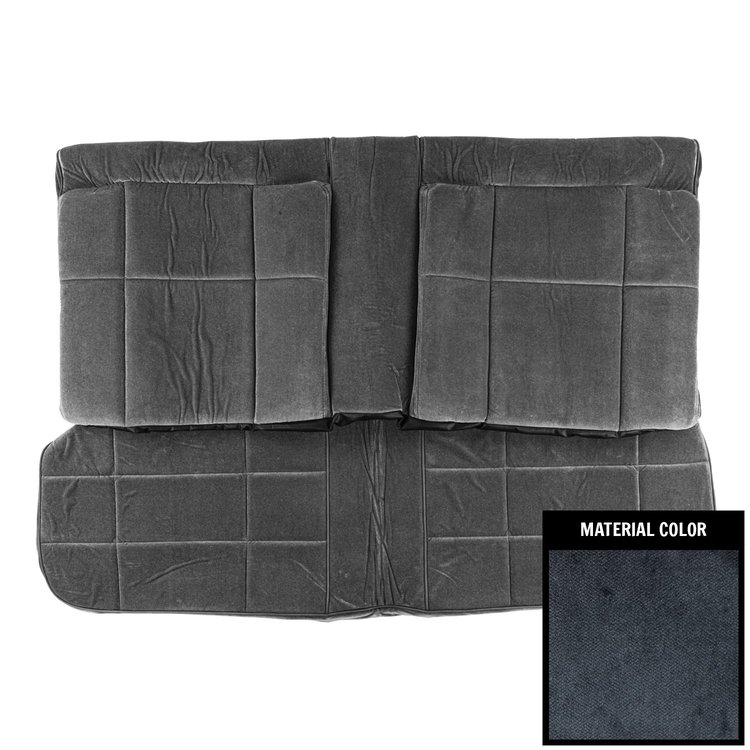 87MSCL03C "CL" Cloth Rear Bench Seat Cover for 1987-1988 Chevrolet Monte Carlo Hardtop Blue