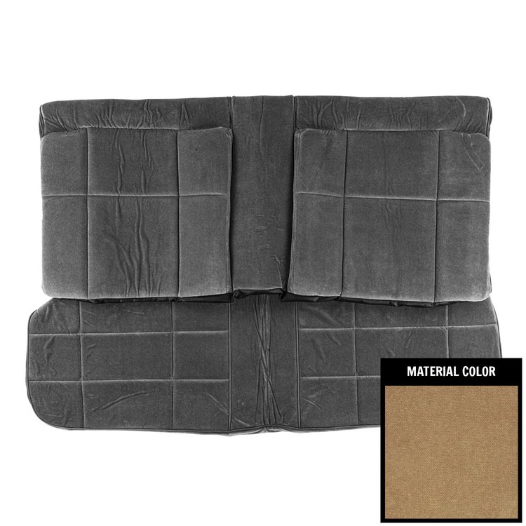 87MSCL04C "CL"Cloth Rear Bench Seat Cover for 1987-1988 Chevrolet Monte Carlo Hardtop Saddle