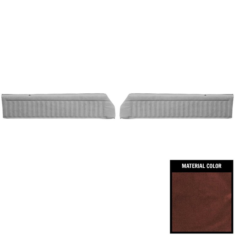87UD01-P Front Door Panels for 1987 Buick Regal Pre-Assembled Maroon