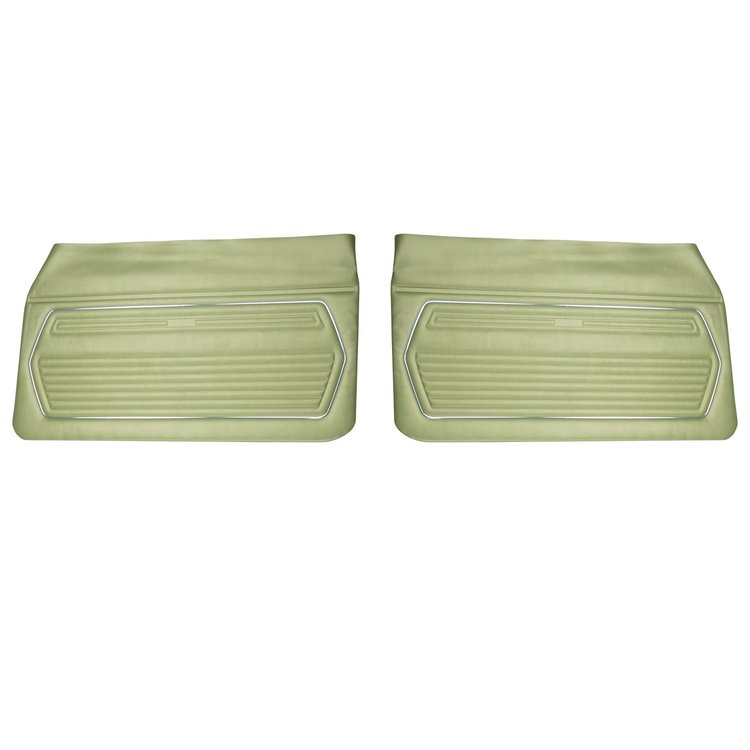 D224 Front Door Panels for 1969 Chevrolet Camaro Standard Light Green