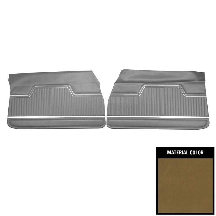 D249-3 Front Door Panels for 1971 Chevrolet Chevelle, Jade Green