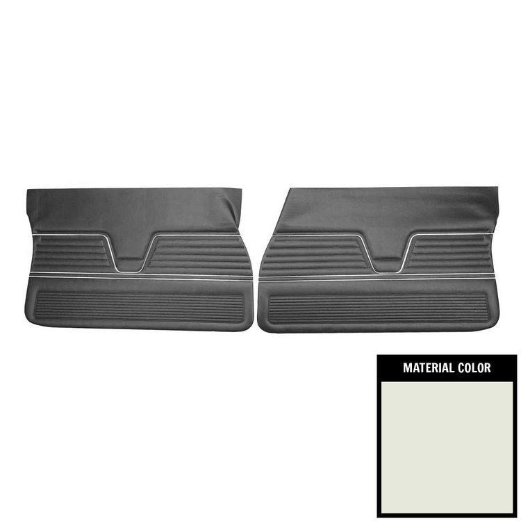 D256-1T Front Door Panels for 1969 Chevrolet Chevelle, 2-Door Sedan White