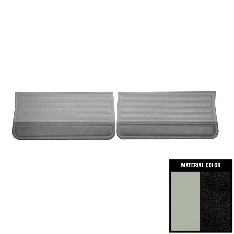 D263-2 Front Door Panels for 1965 Chevrolet Chevelle, White & Black