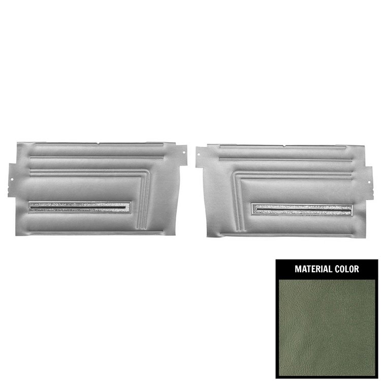 D285V Rear Door Panels for 1966 Chevrolet Chevelle, Convertible Aqua