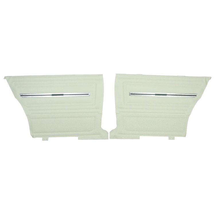 D289-2C Rear Door Panels for 1966 Chevrolet Chevelle, Hardtop White