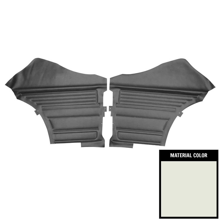 D319C Rear Door Panels for 1968 Chevrolet Chevelle, White