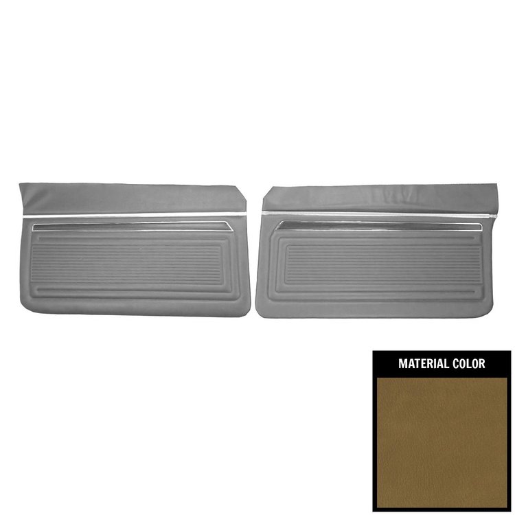 D329-3 Front Door Panels for 1971 Chevrolet Nova Custom Jade Green