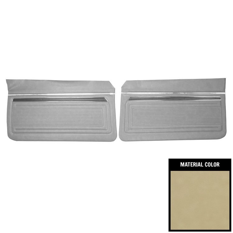 D329-5 Front Door Panels for 1972 Chevrolet Nova Custom Blue