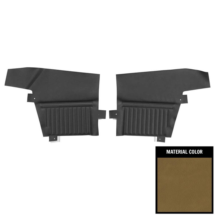 D606-1V Rear Door Panels for 1969 Pontiac Firebird Convertible Standard Mustard Gold
