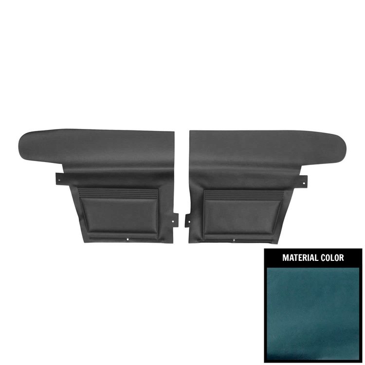 D622V Rear Door Panels for 1968 Pontiac Firebird Convertible Standard Blue