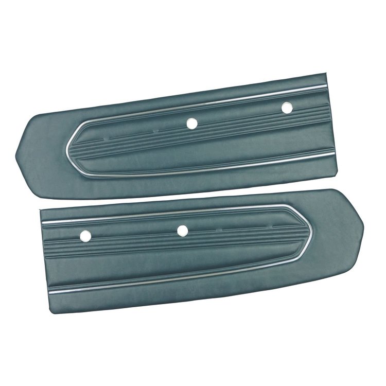 D671 Front Door Panels for 1967 Ford Mustang Standard Blue