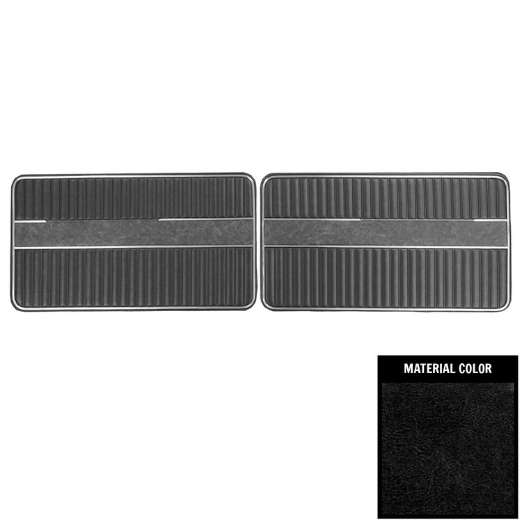 D810 Front Door Panels for 1969 Ford Ranger Truck Black
