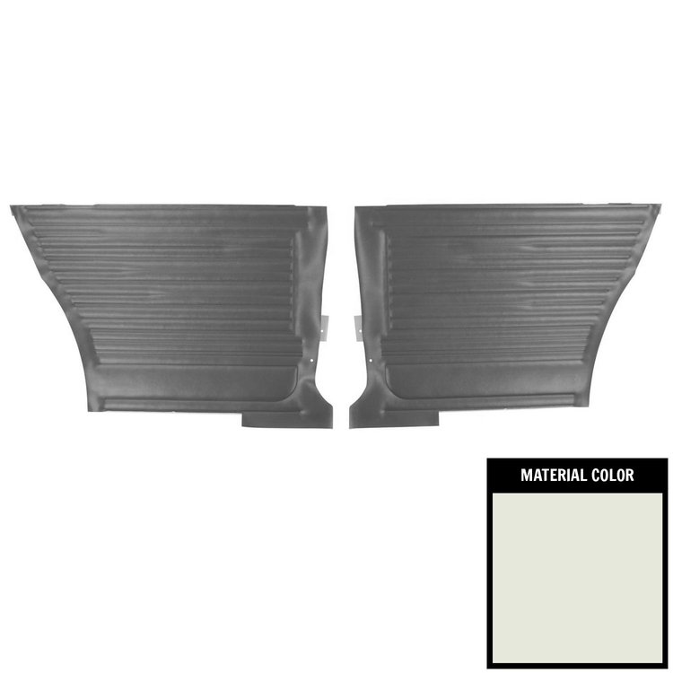 DO234C Rear Door Panels for 1967 Chevrolet Chevelle, Hardtop White/Gold Edition