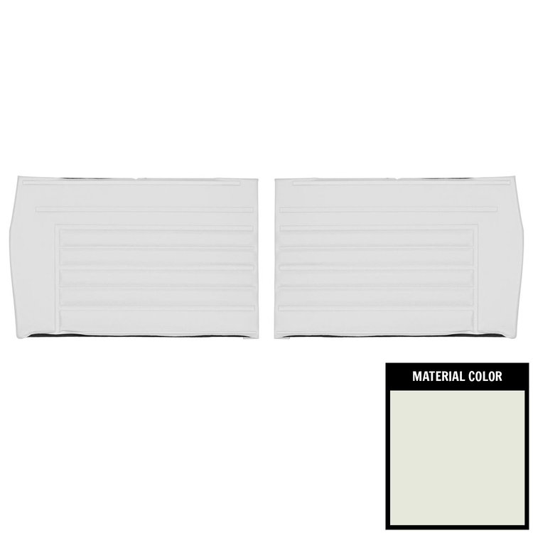 DO234V Rear Door Panels for 1967 Chevrolet Chevelle, Convertible White/Gold Edition