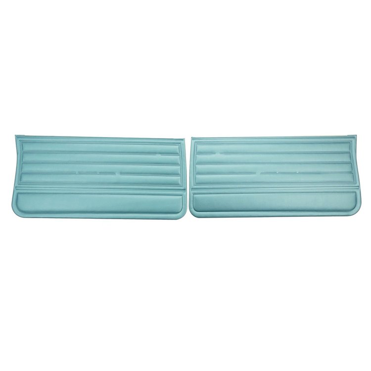 DO262 Front Door Panels for 1965 Chevrolet Chevelle, Light Blue/Gold Edition