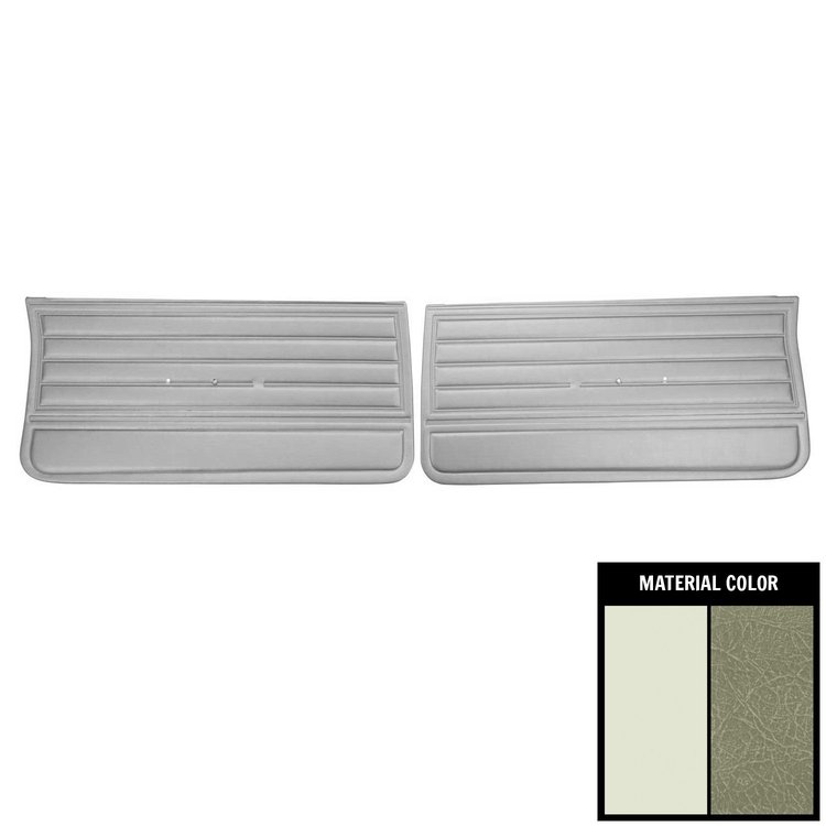 DO266-2 Front Door Panels for 1965 Chevrolet Chevelle, 2 Tone Fawn/Gold Edition