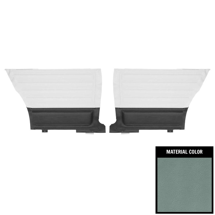 DO269-1C Rear Door Panels for 1965 Chevrolet Chevelle, Hardtop Slate/Blue/Gold Edition