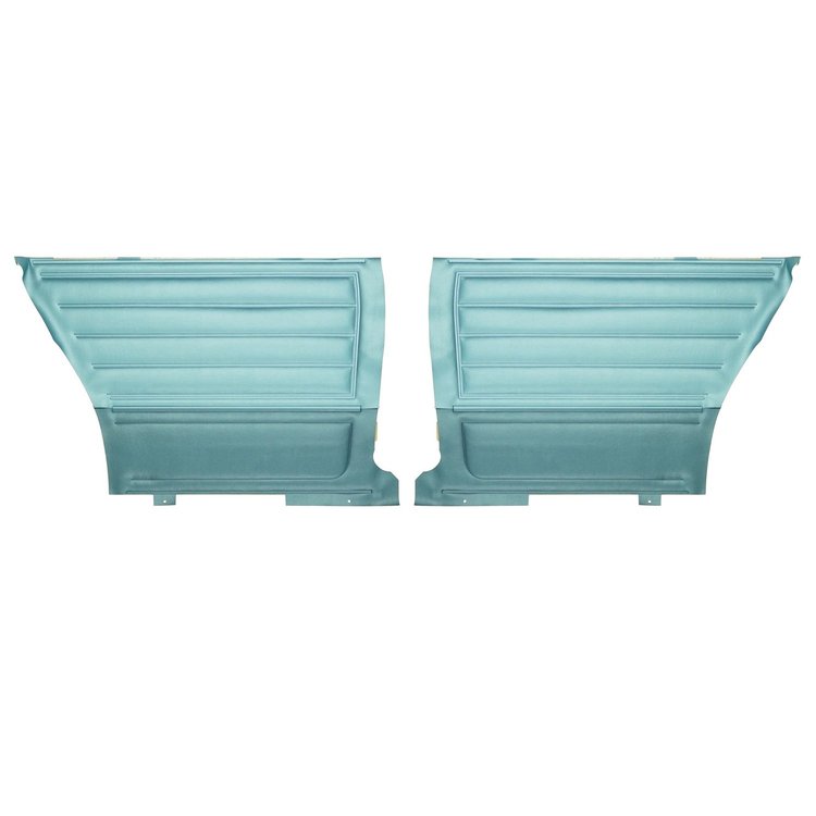 DO269C Rear Door Panels for 1965 Chevrolet Chevelle, Hardtop 2 Tone Blue/Gold Edition