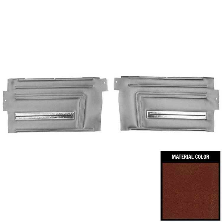 DO286V Rear Door Panels for 1966 Chevrolet Chevelle, Convertible Bronze/Gold Edition