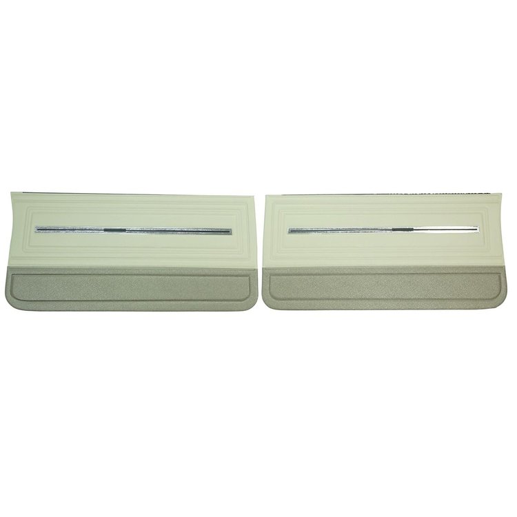 DO288 Front Door Panels for 1966 Chevrolet Chevelle, 2 Tone Fawn/Gold Edition