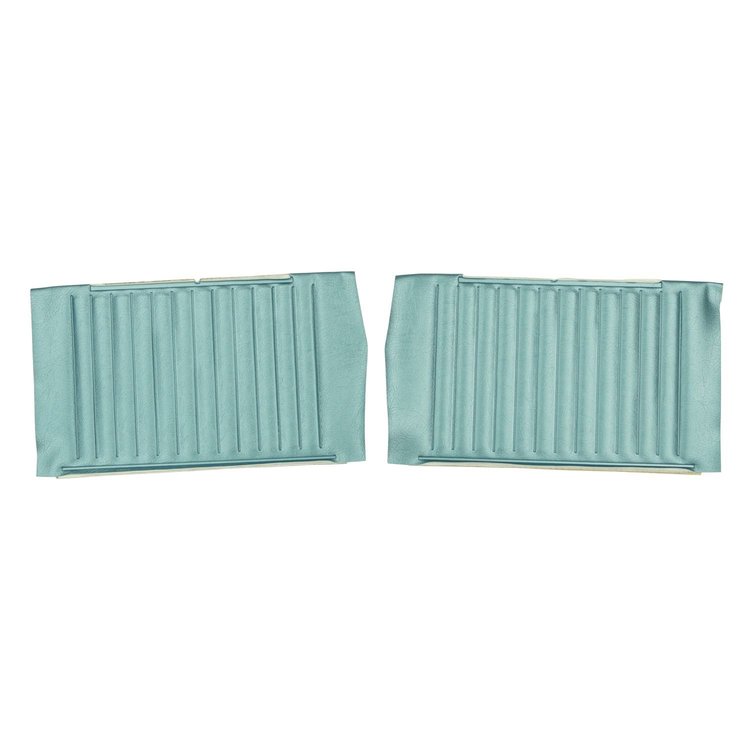 DO302V Rear Door Panels for 1964 Chevrolet Chevelle, Convertible Light Blue/Gold Edition