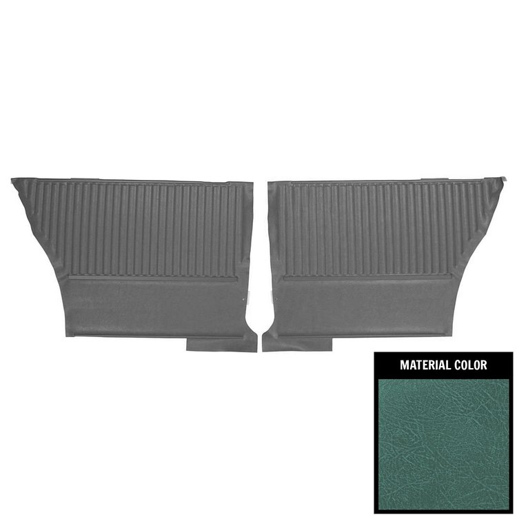 DO303C Rear Door Panels for 1964 Chevrolet Chevelle, Hardtop Aqua/Gold Edition