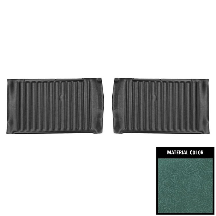 DO303V Rear Door Panels for 1964 Chevrolet Chevelle, Convertible Aqua/Gold Edition