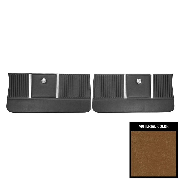 DO306 Front Door Panels for 1964 Chevrolet Chevelle, Saddle/Gold Edition