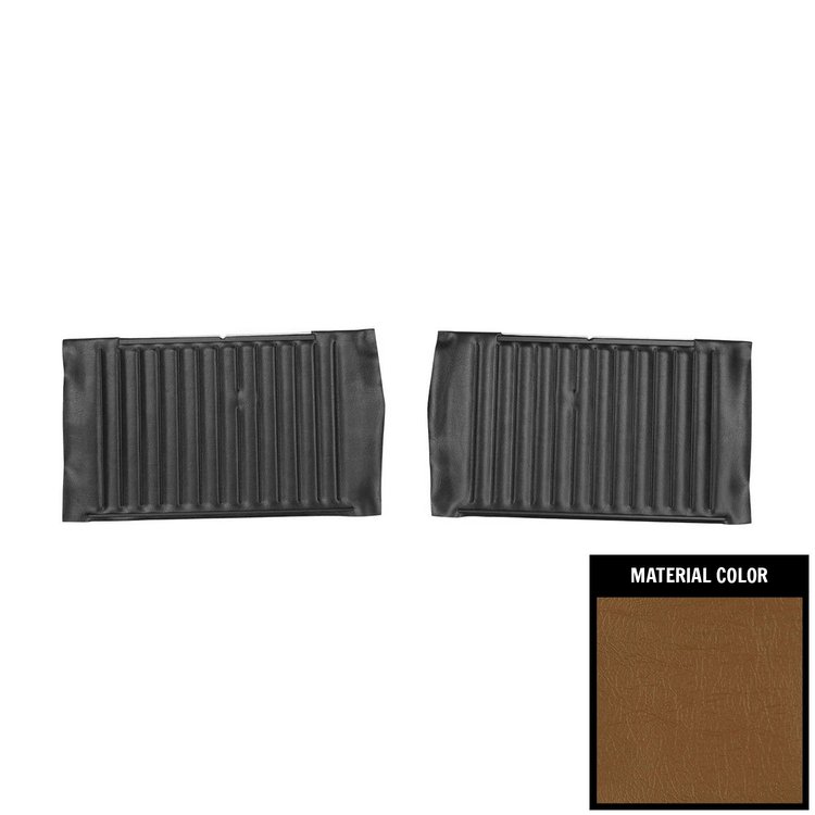 DO306V Rear Door Panels for 1964 Chevrolet Chevelle, Convertible Saddle/Gold Edition