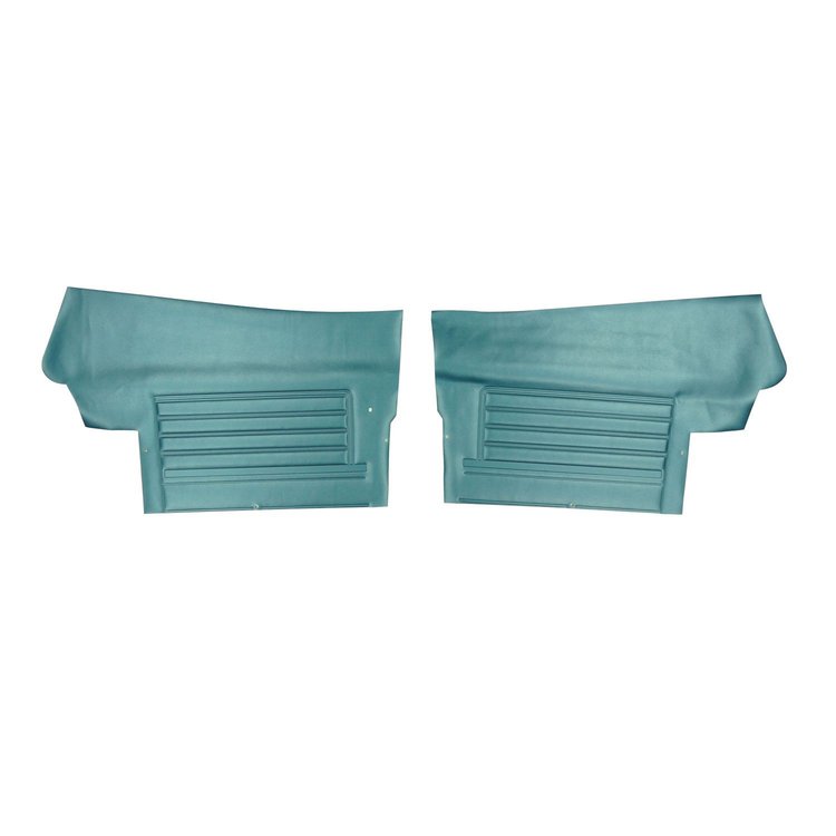 DO313V Rear Door Panels for 1968 Chevrolet Chevelle, Convertible Medium Blue/Gold Edition