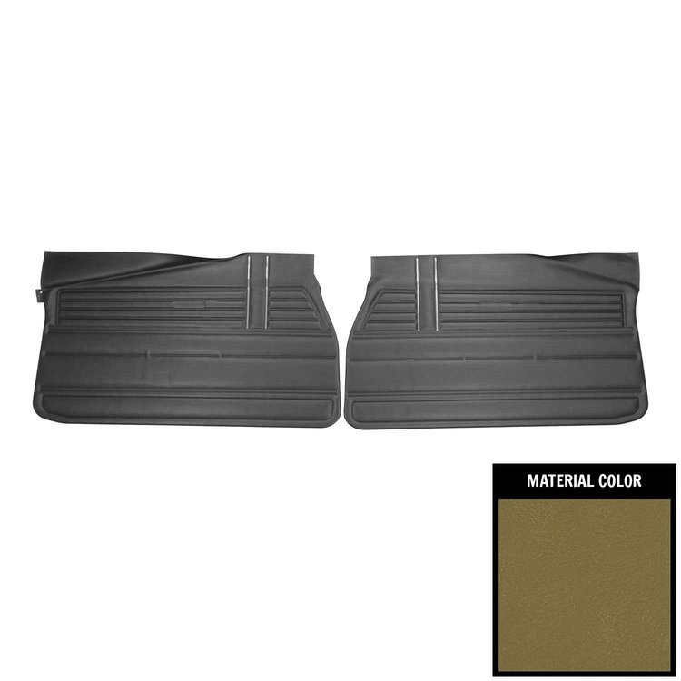 DO314 Front Door Panels for 1968 Chevrolet Chevelle, Ivy Gold Edition