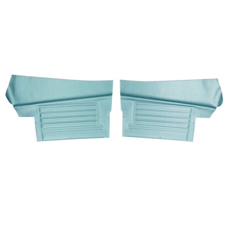 DO315V Rear Door Panels for 1968 Chevrolet Chevelle, Convertible Light Blue/Gold Edition