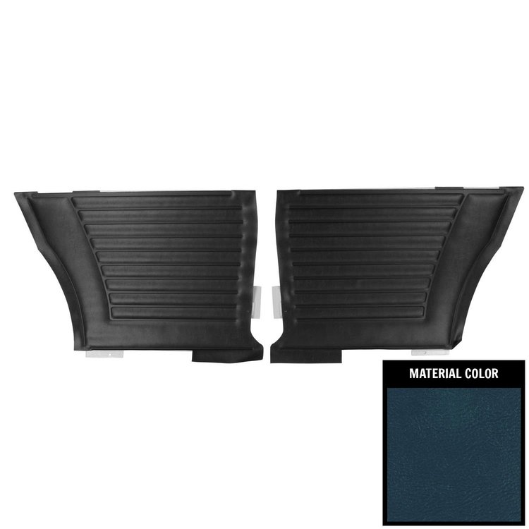 DO404C Rear Door Panels for 1964 Pontiac GTO/Lemans Hardtop Dark Blue/Gold Edition