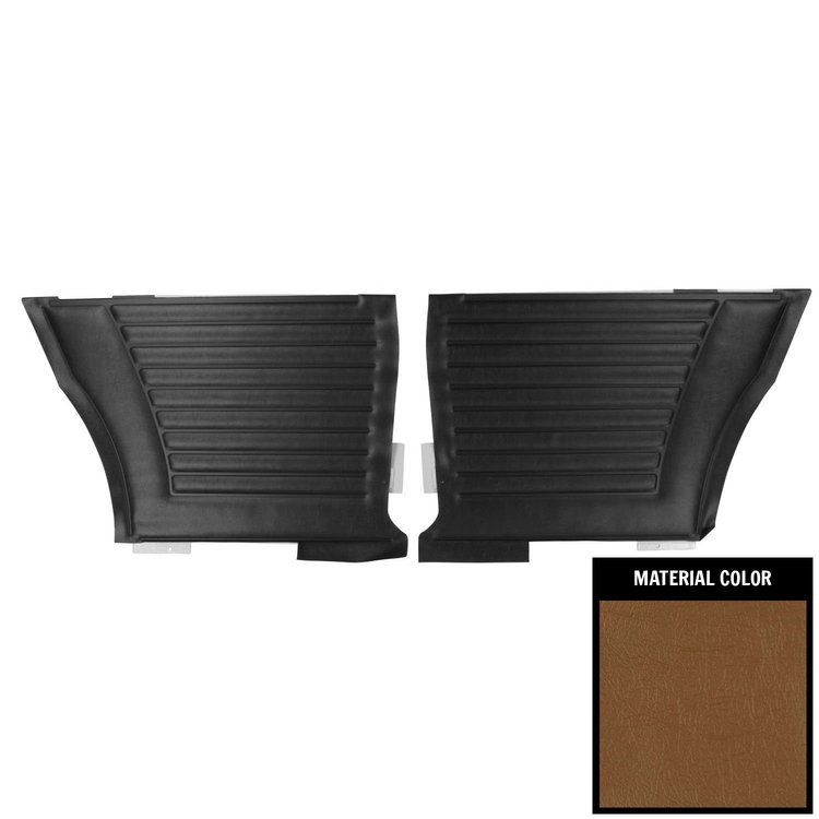 DO408C Rear Door Panels for 1964 Pontiac GTO/Lemans Hardtop Saddle/Gold Edition