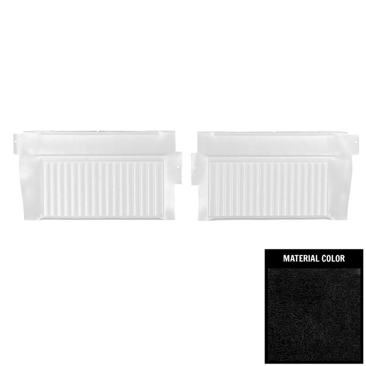 DO420V Rear Door Panels for 1966 Pontiac GTO/Lemans Convertible Black/Gold Edition