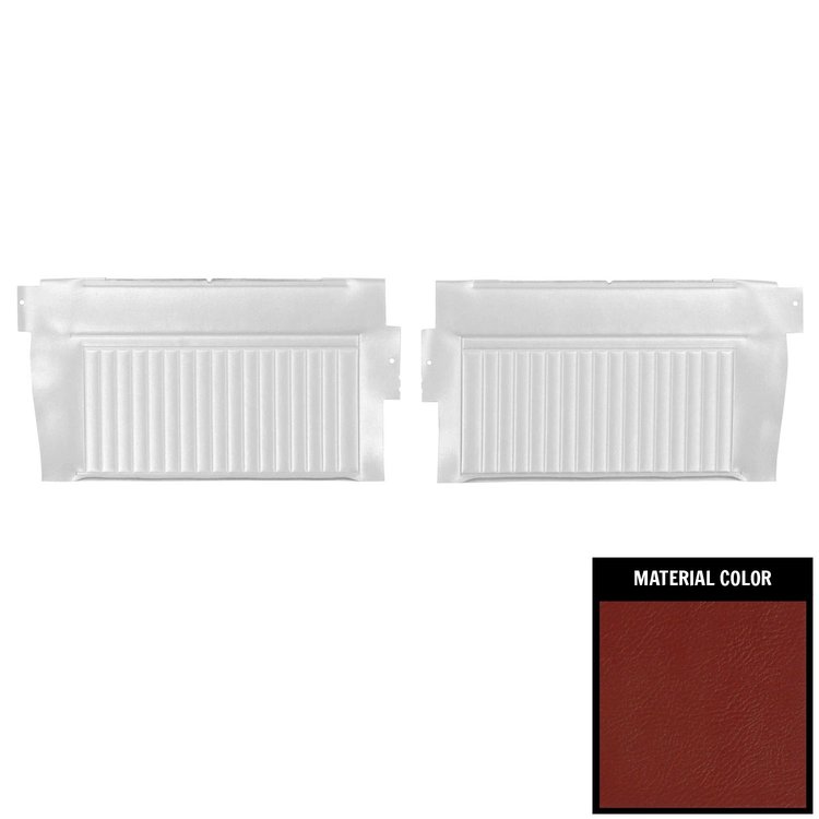 DO421V Rear Door Panels for 1966 Pontiac GTO/Lemans Convertible Red/Gold Edition