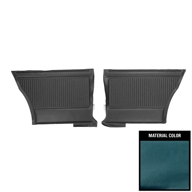 DO423C Rear Door Panels for 1966 Pontiac GTO/Lemans Hardtop Blue/Gold Edition