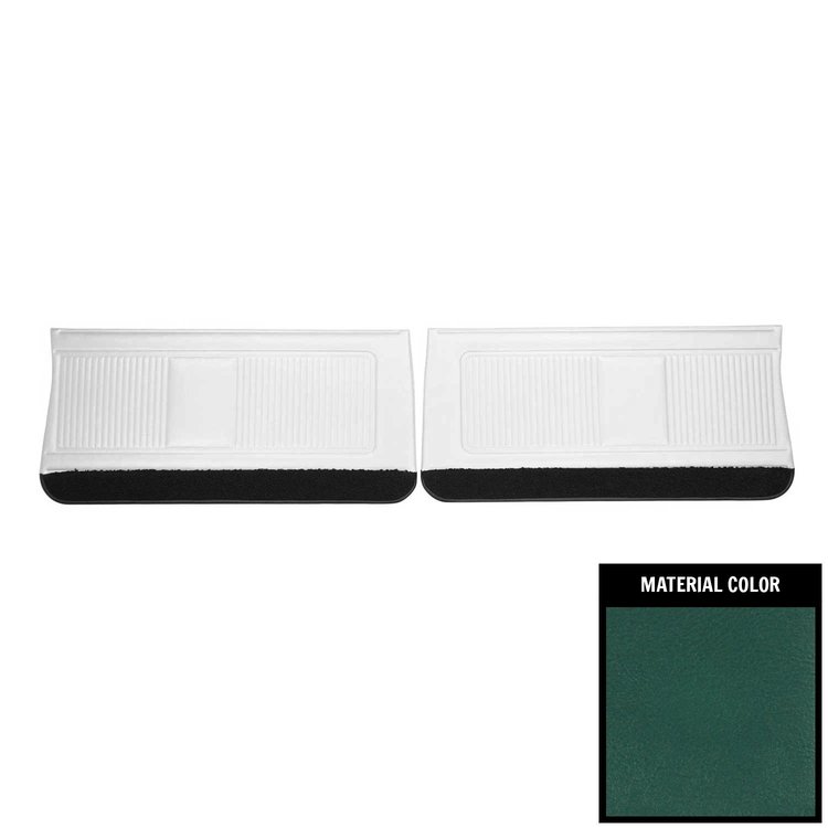 DO424 Front Door Panels for 1966 Pontiac GTO/Lemans Dark Aqua/Gold Edition