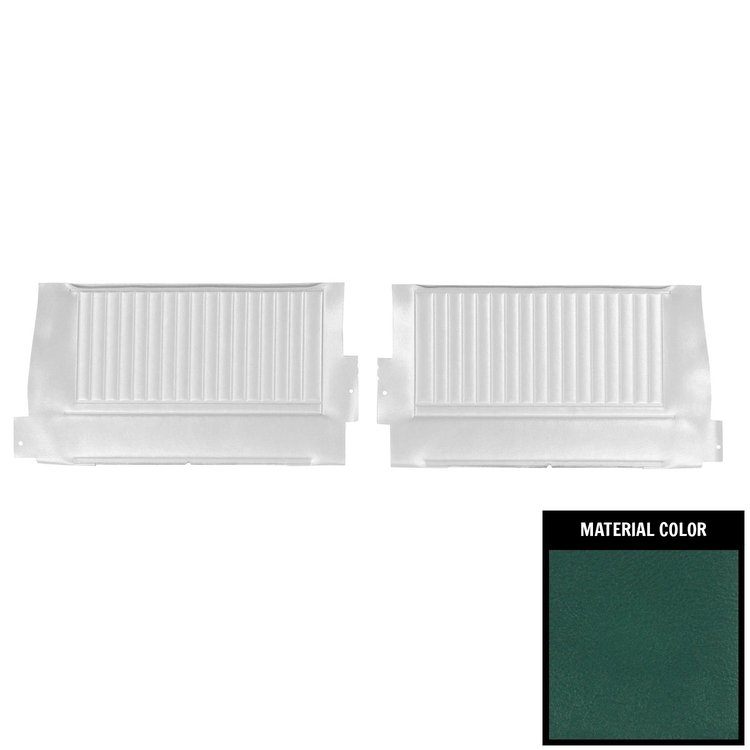 DO424V Rear Door Panels for 1966 Pontiac GTO/Lemans Convertible Dark Aqua/Gold Edition