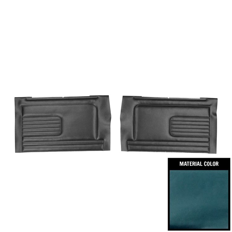 DO433V Rear Door Panels for 1967 Pontiac GTO/Lemans Convertible Blue/Gold Edition