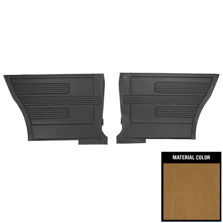 DO435C Rear Door Panels for 1967 Pontiac GTO/Lemans Hardtop Gold Edition
