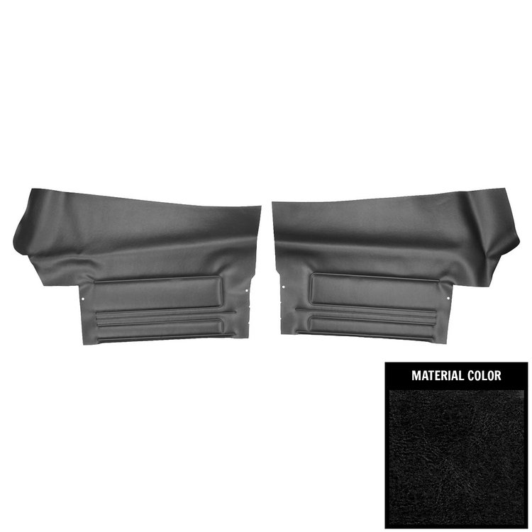 DO440V Rear Door Panels for 1968 Pontiac GTO/Lemans Convertible Black/Gold Edition
