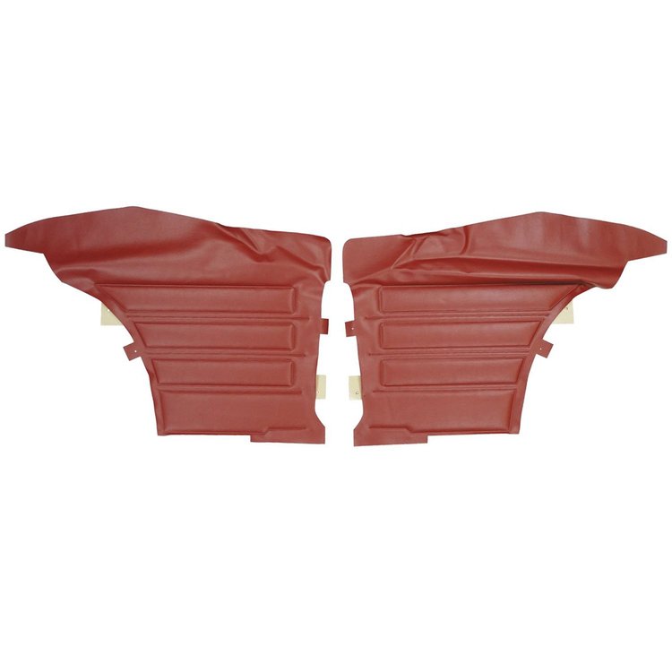 DO441C Rear Door Panels for 1968 Pontiac GTO/Lemans Hardtop Red/Gold Edition