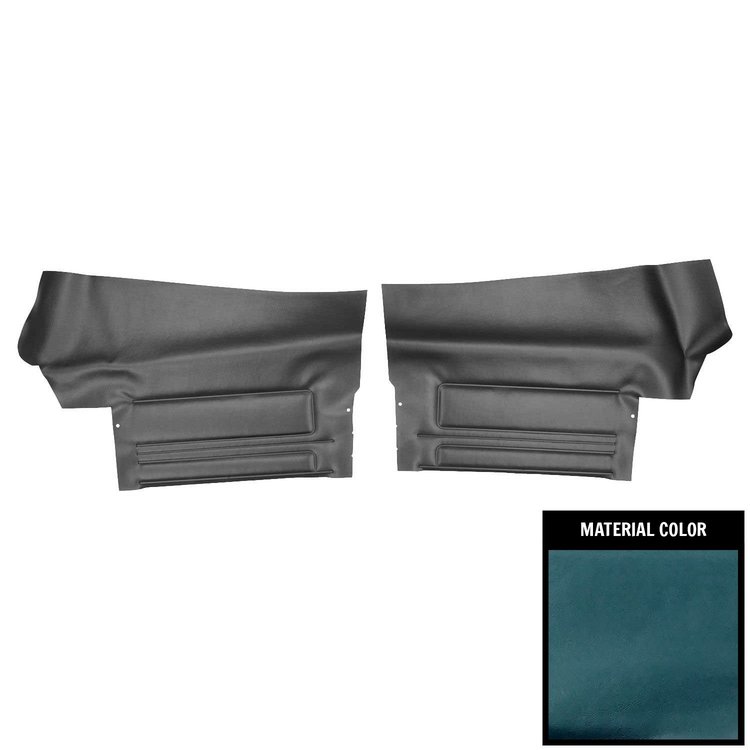 DO442V Rear Door Panels for 1968 Pontiac GTO/Lemans Convertible Blue/Gold Edition