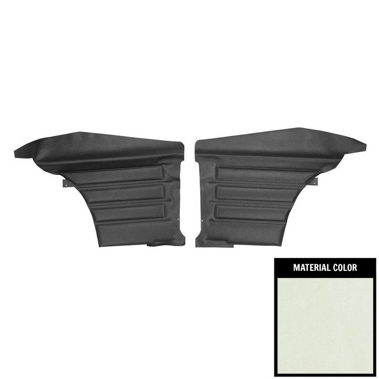 DO445C Rear Door Panels for 1968 Pontiac GTO/Lemans Hardtop Pearl/Black/Gold Edition