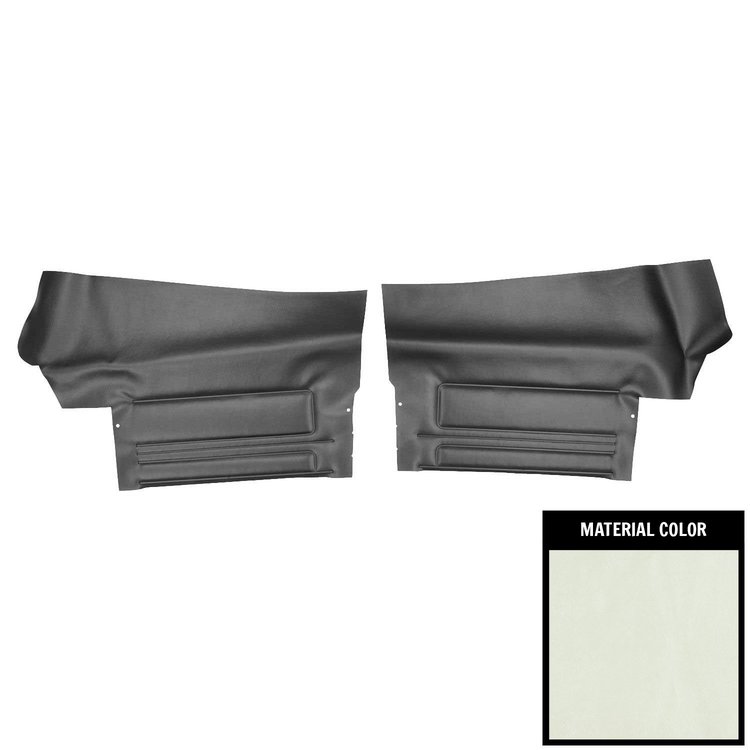 DO445V Rear Door Panels for 1968 Pontiac GTO/Lemans Convertible Pearl/Black/Gold Edition