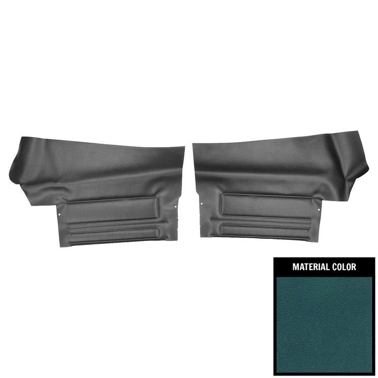DO446V Rear Door Panels for 1968 Pontiac GTO/Lemans Convertible Medium Blue/Gold Edition